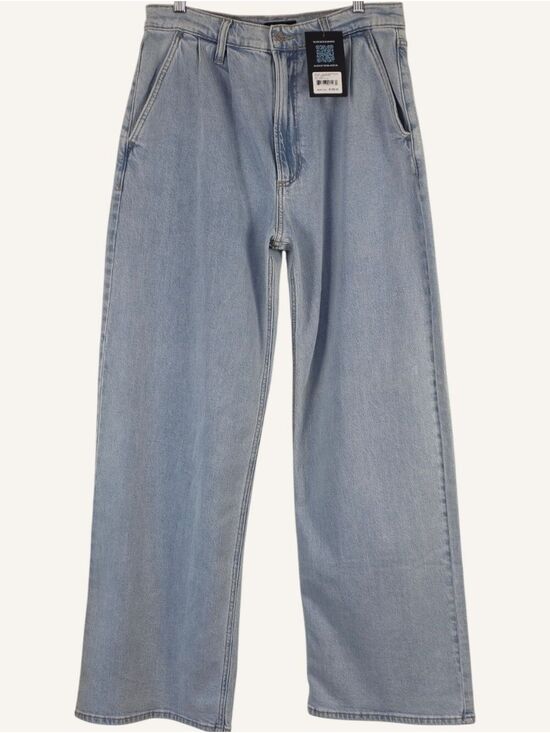 Silver Jeans Denim - Silver Jeans Pleated High Rise Wide Leg Trouser Jeans 27x32 NWT Del Mar